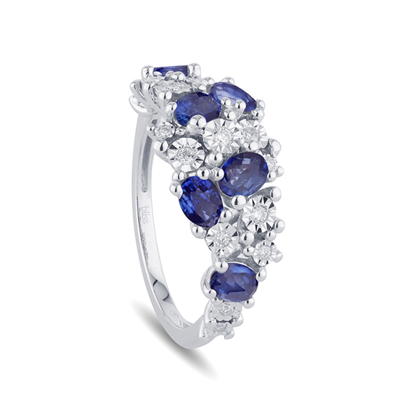 Anello Bliss Donna Bl masterbliss rugiada in Oro bianco Zaffiro blu 1.32 Ct 20114711 - 20114711